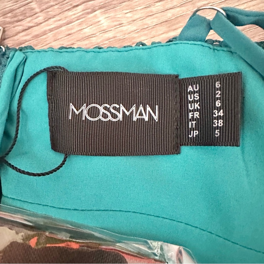 MOSSMAN *Change of Heart*  Lace Mini Dress | Jade Green |  US Size 2 | NWT - Picture 15 of 16